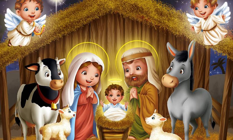 Рождественский вертеп У яслей Младенца Иисуса 11 фигурок, отзывы